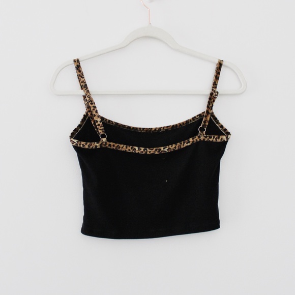 Unif To-Go Leopard Trim Crop Tank - Picture 10 of 12